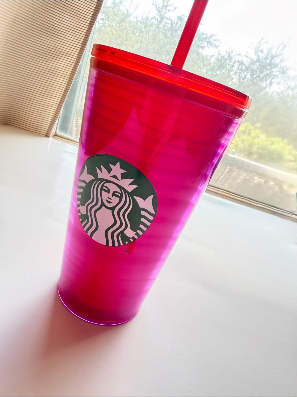Starbucks Purple and red Reusable Tumbler